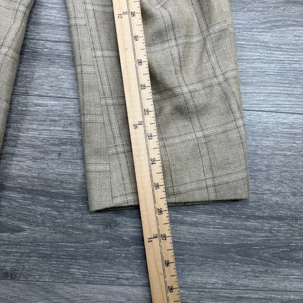 VTG Hugo Boss Sport Coat Mens 48R Beige Neiman Marcus Silk Linen Wool USA Made
